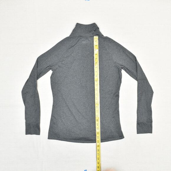 Under Armour Women's 1/4 Zip Pullover Sweatshirt Polyester Gray S Semi Fitted - Picture 5 of 8
